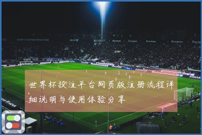 世界杯投注平台网页版注册流程详细说明与使用体验分享