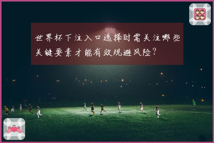 世界杯下注入口选择时需关注哪些关键要素才能有效规避风险？