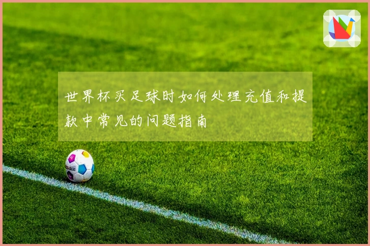 世界杯买足球时如何处理充值和提款中常见的问题指南